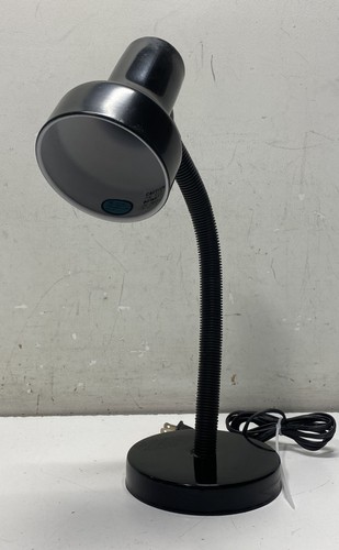 Vintage black gooseneck desk - black,