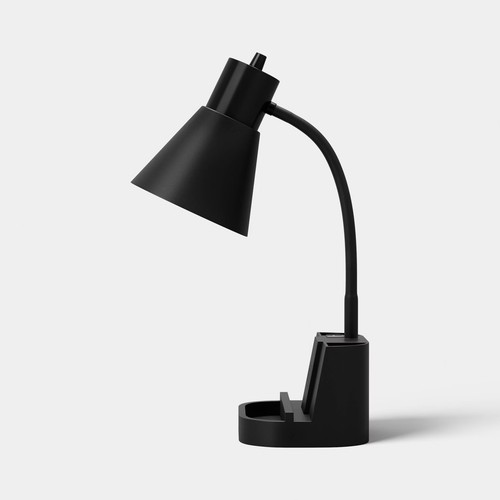 Task lamp with charging - lamp, black
